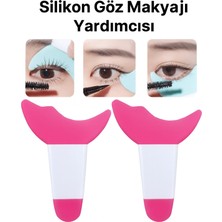 Özgürce Pratik Silikon Göz Makyaj Şablonu, Eyeliner, Rimel ve Far Için Ideal