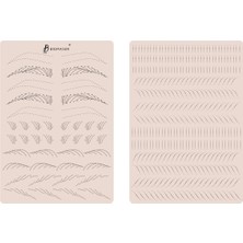 Özgürce Pratik Kalıcı Makyaj Iğnesi, Çift Taraflı Silikon Kaş Liner Hediye