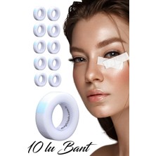 Özgürce 10 Rulo Şeffaf Ipek Kirpik Lifting Bantı, Medikal Göz Altı Koruyucu