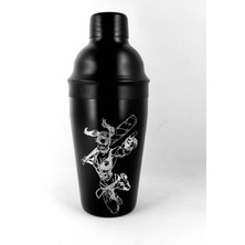 Feyza Design Paslanmaz Çelik Harley Quinn Tattoo Kokteyl Shaker, Şık ve Kullanışlı