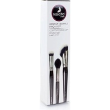 Özgürce Profesyonel Kontür Makyaj Fırça Seti 3'lü, Hassas ve Şık Tasarım