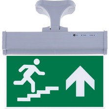 Evimdeyokyok SG071-Y4 Çift Yönlü Acil Yönlendirme Armatürü (Askı Aparatlı) Merdiven Yukarı