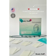 Özgürce Siyah Lastikli Yüz ve Göz Germe Bantları, 10'lu Paket