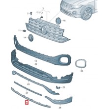 TŞT Volkswagen T Cross- 2022-2023  Sis Lambası Bağlantı Braketi Sağ (Tw) Oem No (2GM807724A)