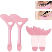 Özgürce 4'lü Göz Makyajı Seti, Eyeliner ve Kaş Şablonu, Çok Fonksiyonlu Aracı