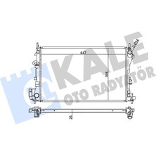 Kale Matrixzn Radyatör Vectra C-Signum 1.6-1.8 16V 02 Ac Klimasiz Mek Al/pl/brz 650X415X23
