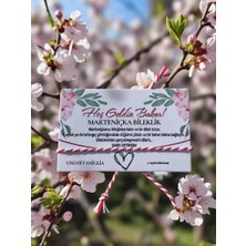 Uno Di Famiglia Şans Bilekliği , Marteniçka Bileklik , Mart Bilekliği , Kırmızı Beyaz Bileklik