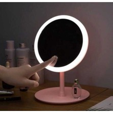 Özgürce LED Işıklı Dokunmatik Yuvarlak Masa Üstü Makyaj Aynası