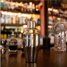 Feyza Design Şık 500 ml Paslanmaz Çelik Kokteyl Shake Seti, Pratik ve Dayanıklı