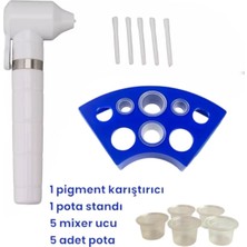 Özgürce Kalıcı Makyaj Dövme Boya Renk Karıştırıcı ve Potası