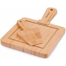 Feyza Design 2 Parça Kare Peynir Servis Seti, Zarif ve Kullanışlı Tasarım