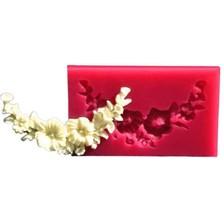 Feyza Design Çiçek Desenli Silikon Kalıp, 6x3,5 Cm, Yaratıcı ve Şık Tasarım