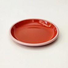 Emayra Emaye Tabak 20 cm K. Somon Kordon Pembe