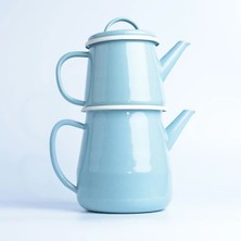 Emayra Emaye Çaydanlık Açık Mavi