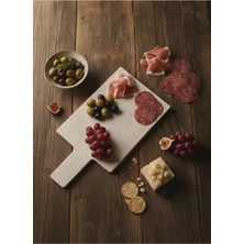 Feyza Design Şık Mermer Kesme ve Servis Tahtası, Zarif Ev ve Mutfak Aksesuarı