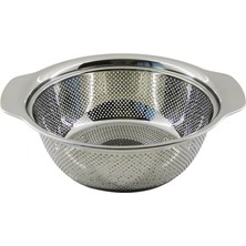 Feyza Design 23CM Metal Sepet Süzgeç, Kulplu, Çok Amaçlı, Dayanıklı ve Şık Tasarım