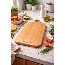 Feyza Design Bambu Kesme Tahtası 40X20, Dayanıklı ve Şık Mutfak Gereci