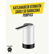 Feyza Design Katlanabilir Şarjlı Damacana Su Pompası, Pratik ve Kolay Kullanım
