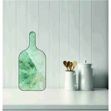 Feyza Design Mermer Desenli Kesme Tahtası 49X22CM, Şık ve Dayanıklı Mutfak Gereci