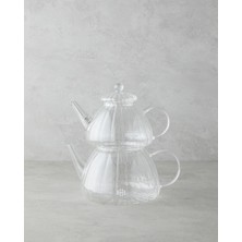 English Home Evelyn Borosilikat Çaydanlık 650 – 1300 ml Şeffaf