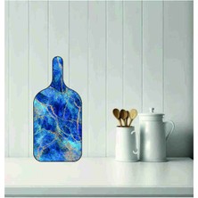 Feyza Design Modern Mermer Desenli Çok Amaçlı Kesme Tahtası 49X22CM