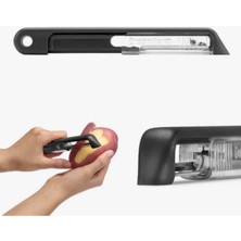 Feyza Design Çok Fonksiyonlu Paslanmaz Çelik Soyacak, Pratik ve Dayanıklı Tasarım