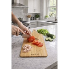 Feyza Design Bambu Kesme Tahtası, 41X20 Cm, Dayanıklı ve Şık Mutfak Gereci