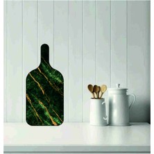 Feyza Design Mermer Desenli Büyük Kesme Tahtası 49X22CM, Şık ve Dayanıklı Mutfağınız Için