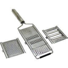 Feyza Design Çelik Rende 3'ü 1 Arada, 260G, Pratik ve Şık Mutfak Gereci