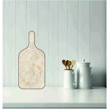 Feyza Design Şık Mermer Desenli Kesme Tahtası 49X22CM, Modern ve Dayanıklı Mutfak Gereci