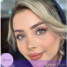 Takmakirpiğim Lensamor, Green Flare Yeşil Lens Solüsyon ve Kap Hediye