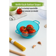 Feyza Design Akrilik Aquamarin Mini Pirinç Süzgeç, Bakliyat ve 3 Su Bardak Ölçülü