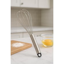 Feyza Design Dayanıklı Çelik Yumurta Çırpıcı 32 Cm, Pratik ve Şık Mutfak Aksesuarı