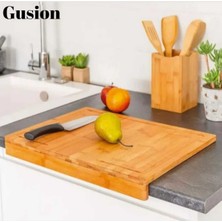 Feyza Design Pratik Ahşap Kesme Tahtası, Mutfakta Güvenle Kullanım Için Ideal