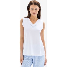 Blackspade Kadın Pijama Takımı 52029 - Beyaz