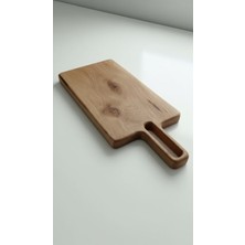 Feyza Design Dikdörtgen Saplı Ceviz Kesme ve Sunum Tahtası, Şık ve Dayanıklı Design