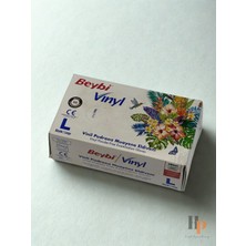 GÜNPAK Beyaz Pudrasız Vinil Eldiven – Tek Kullanımlık, 100 Adet