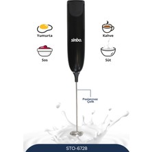 Feyza Design Pratik Siyah Süt ve Kahve Köpürtücü, Hızlı ve Kolay Kullanım