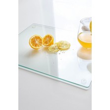 Feyza Design Saydam Cam Kesme ve Sunum Tablası 20X30 Cm, Şık ve Kullanışlı Ürün