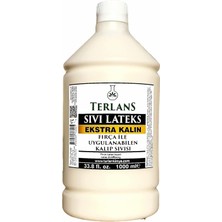 Terlans 1000 ml Ekstra Kalın Sıvı Lateks Fırça ile Sürülebilir Kalıp Sıvısı Kalın Malzeme