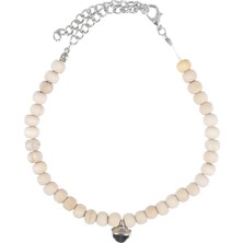 Kedi Boyun Tasması Ahşap Boncuklu Zincirli Zilli Boyuntasması Hafif Tasma Boncuk Tasma