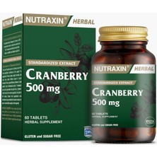 Cranberry 500 Mg 60 Tablet Takviye Edici Gıda