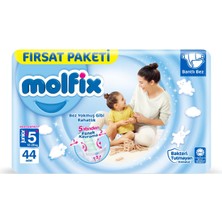 Molfix Bebek Bezi 3D Juniorplus 5+ Beden Fırsat Paketi 44 Adet