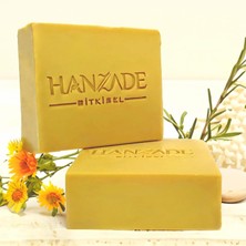 Hanzade Bitkisel Doğal El Yapımı Kükürt Sabunu 2 Adet Düz Desenli Kükürtlü Sabun