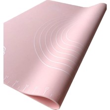 Feyza Design Çok Amaçlı Kaydırmaz Silikon Hamur Açma Matı 50X40 cm Renkli