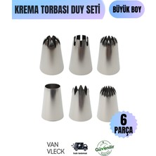 Feyza Design Krema Torbası Duy Seti, Büyük Boy Tulumba, Ekler ve Profiterol Ucu