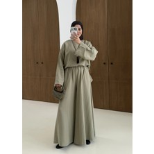 Moda Aksa 6018 Salaş Pantolon Takım Çağla