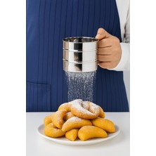 Feyza Design Paslanmaz Çelik Un ve Şeker Eleği, Pratik ve Dayanıklı Pasta Malzemesi