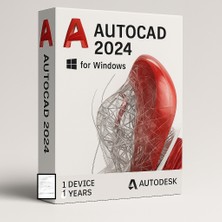 Autodesk Autocad 2024 (Windows) - 1 Pc 1 Yıl Serial + Product Key
