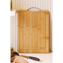 Feyza Design Çok Amaçlı Bambu Kesme Tahtası, 28 Cm, Sağlıklı ve Dayanıklı Tasarım